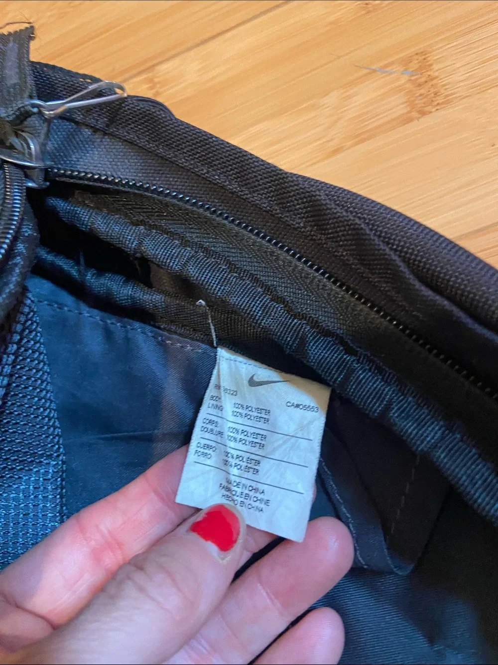 Nike Black Backpack with White Logo
